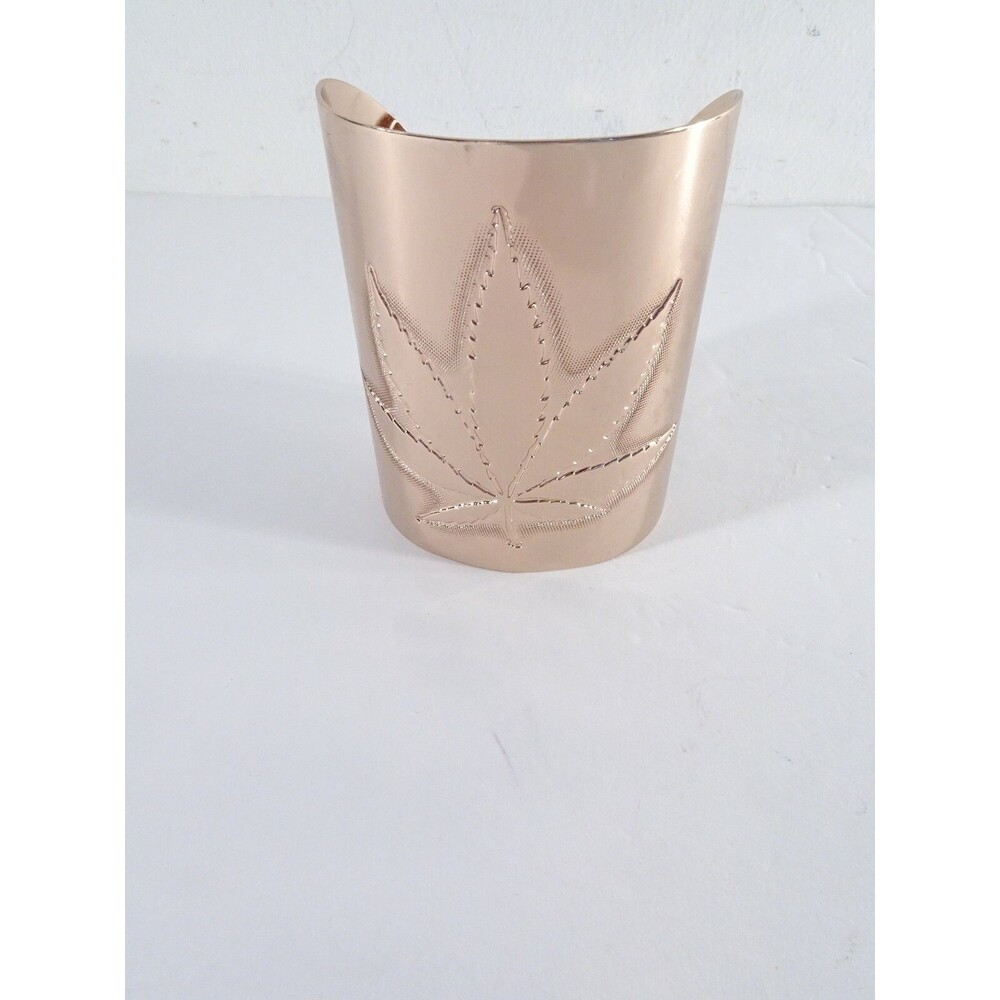 JOOMI LIM Gold Tribal Wide Cuff Bracelet NWOT $175 Rose gold